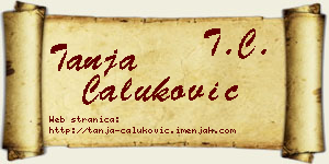 Tanja Čaluković vizit kartica